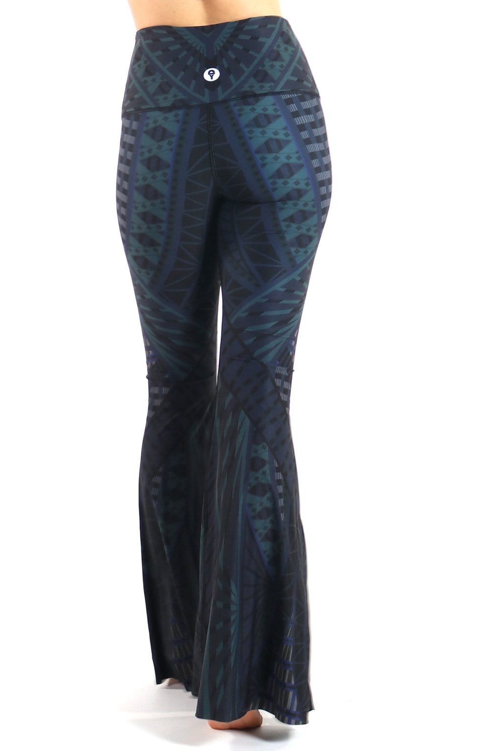 Warrior One Printed Bell Bottoms Back