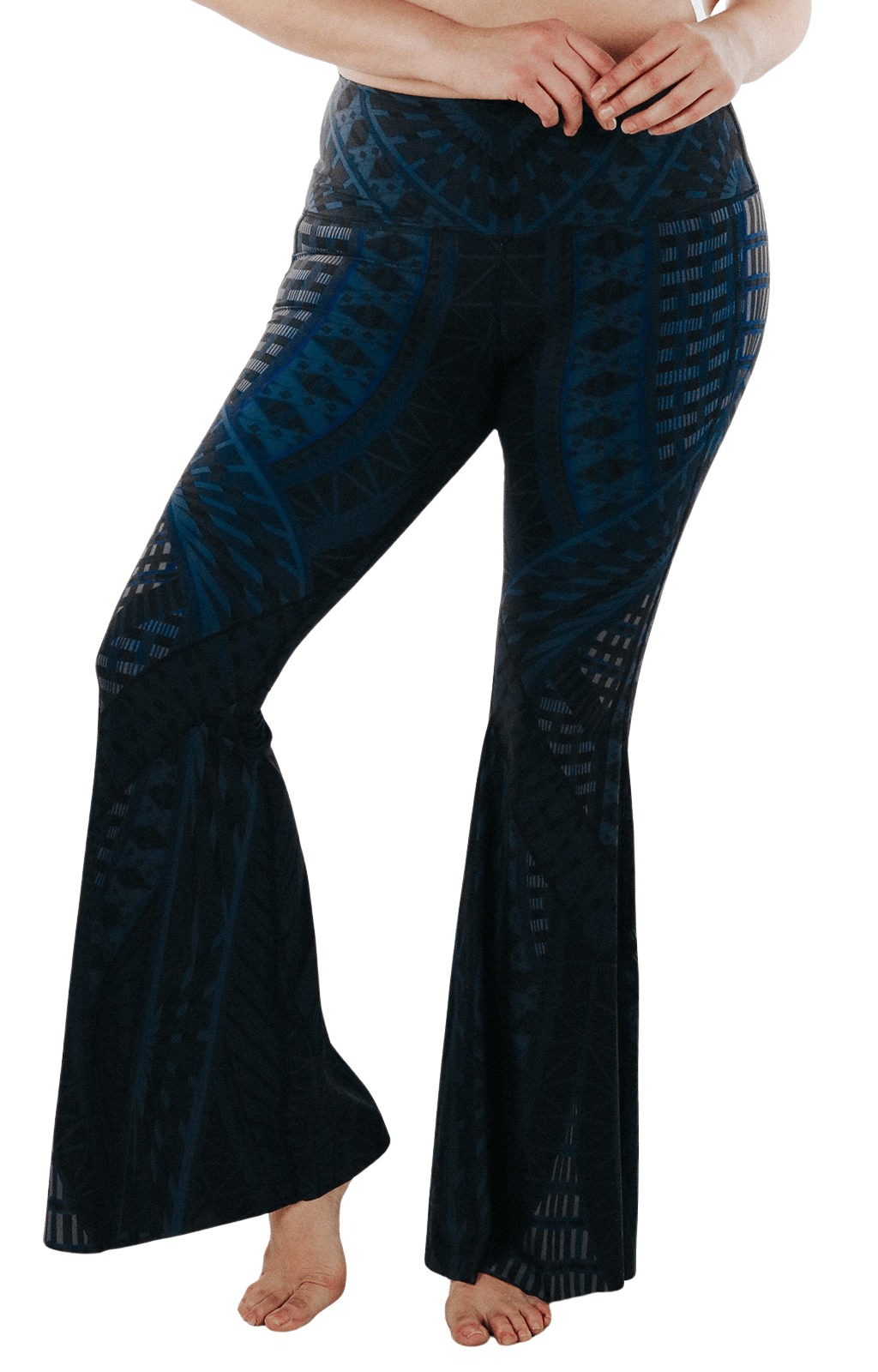 Warrior One Printed Bell Bottoms Plus SIze