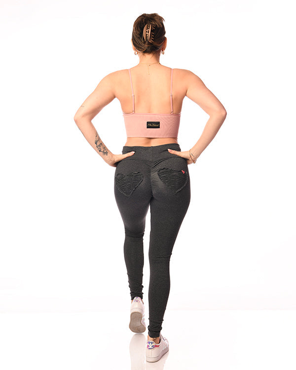 *Charcoal OG Love Butt* (Custom Leggings) by Shop GUILTY.