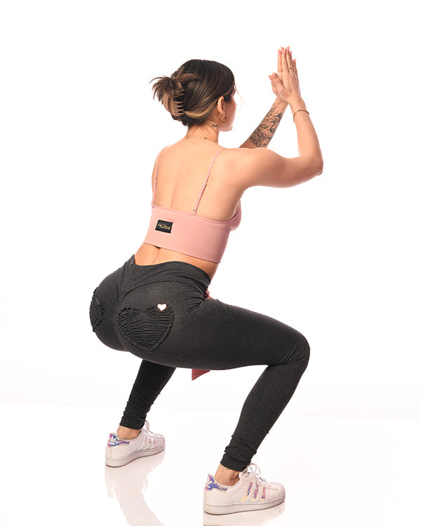 *Charcoal OG Love Butt* (Custom Leggings) by Shop GUILTY.