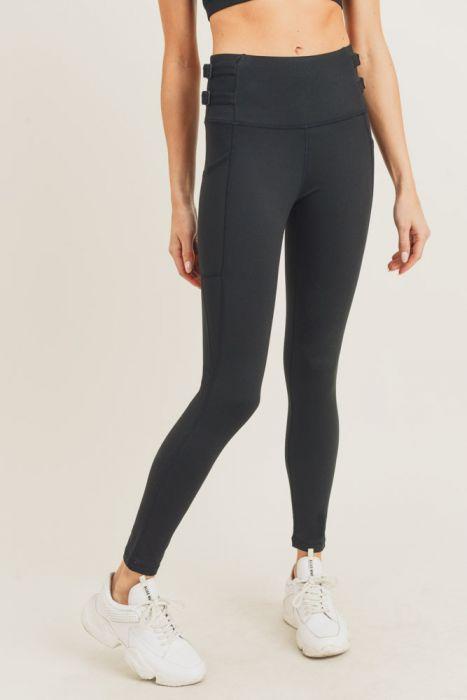 Leggings de cintura alta con correa de arnés