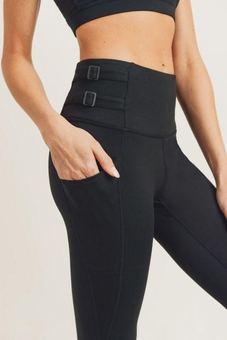 Leggings de cintura alta con correa de arnés