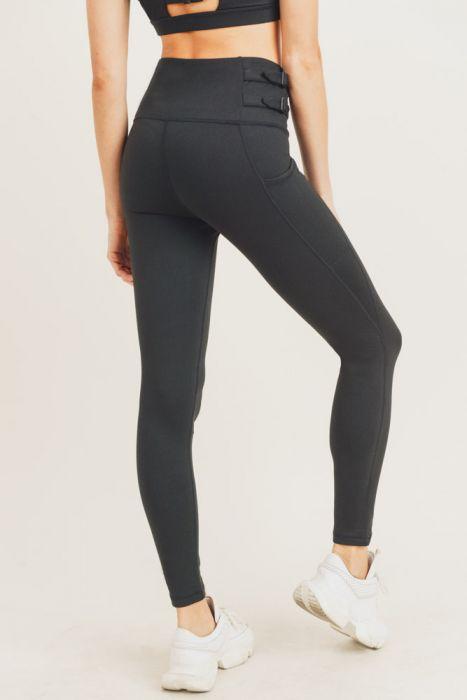 Leggings de cintura alta con correa de arnés