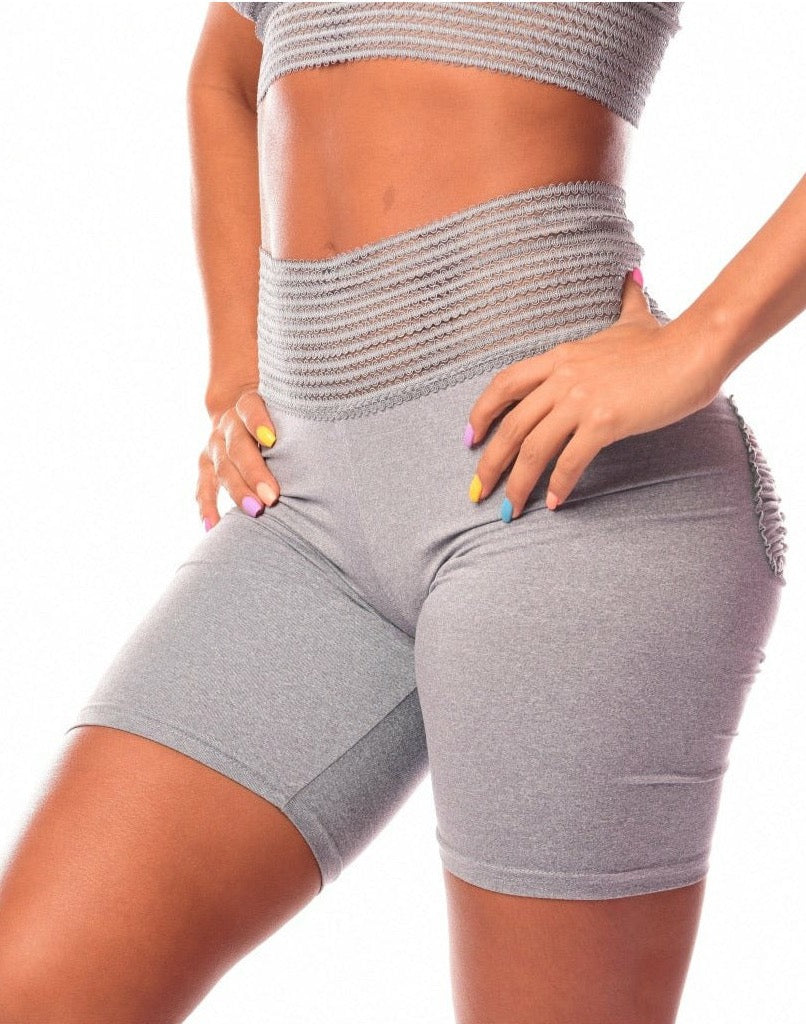 Silver Beauty (Cute Booty Biker) Shorts