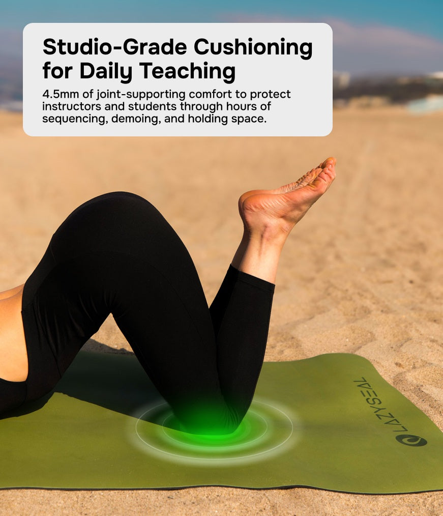 Performance Pro Extra Grip Yoga Mat 4.5mm | Forest Green by Lazy Seal