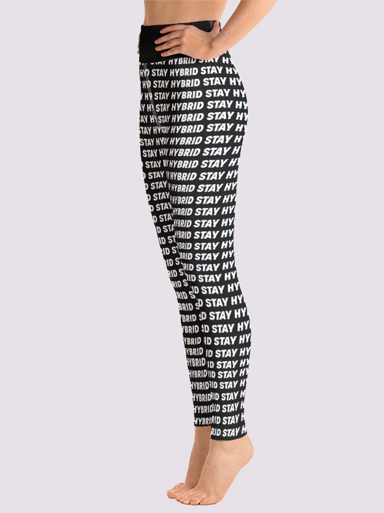 HYBRID NATION WOMEN SPORT FLEX LEGGINGS (BOLD) Women's Leggings Printful 