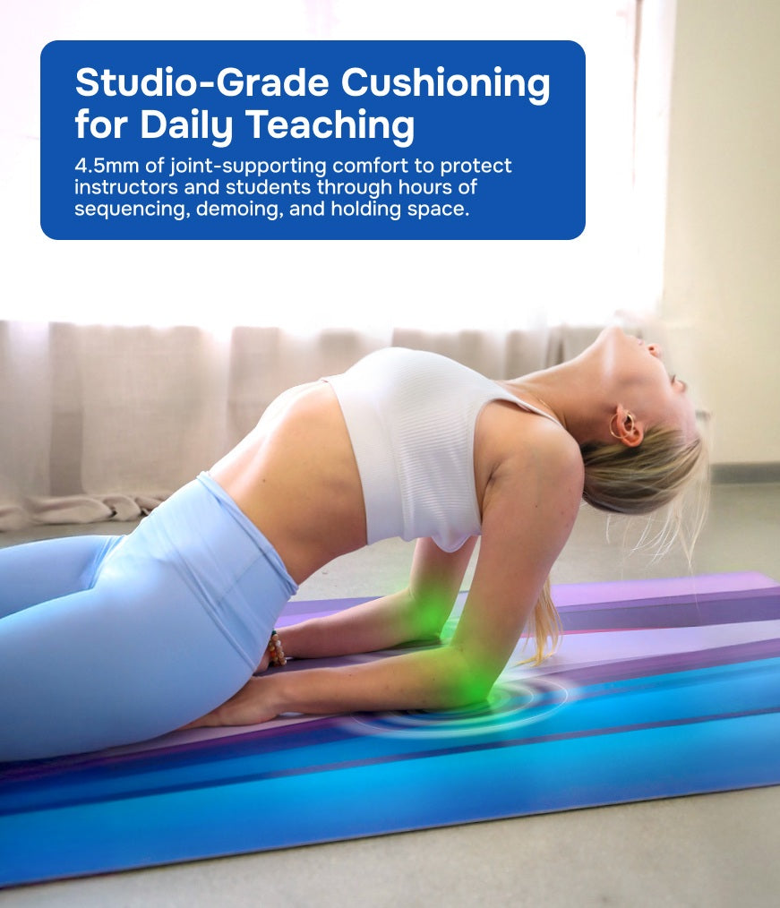 TeacherPro Designer Yoga Mat 4.5mm | Serene Currents by Lazy Seal